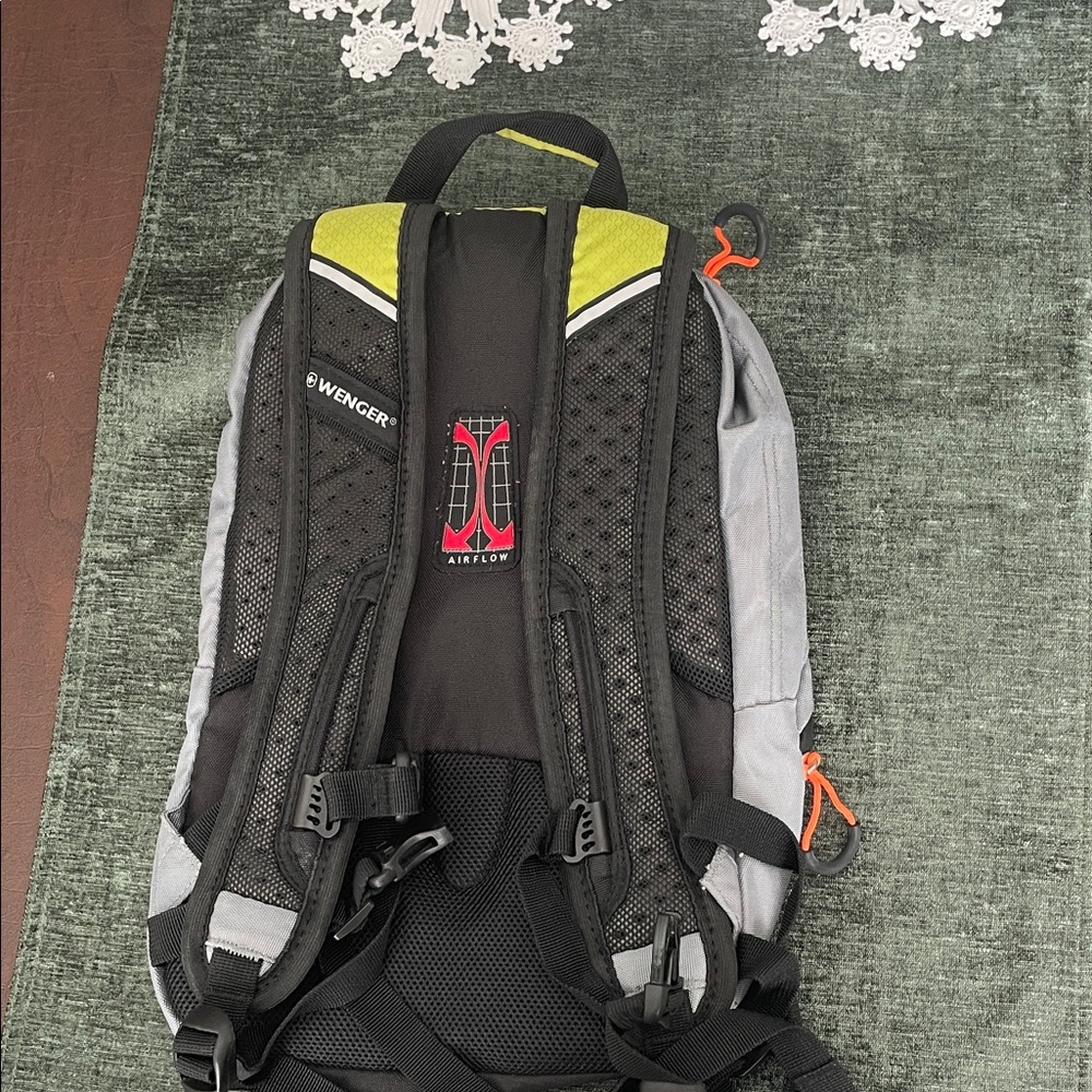 Wenger Gray, Lime & Orange Men's Backpack - Picture 3 of 7